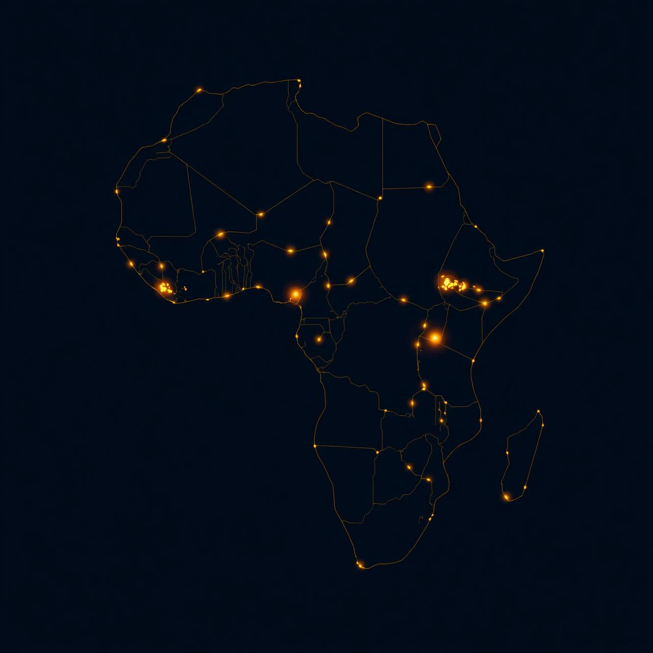 Network of African road corridors