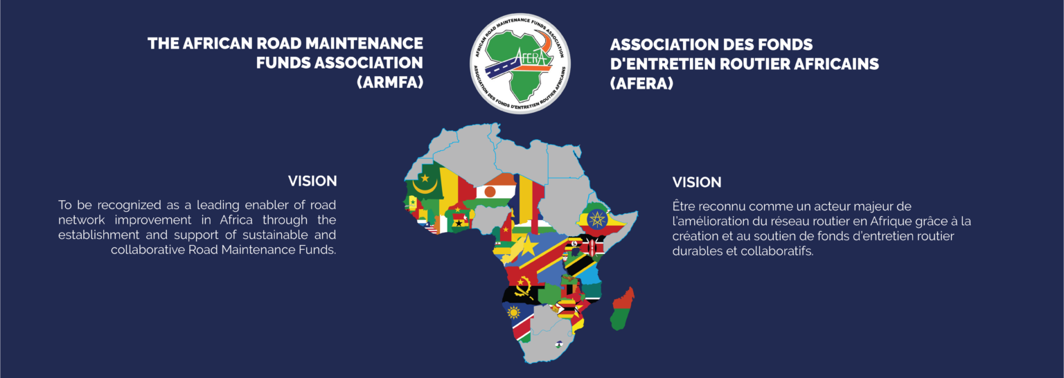 ARMFA-AFERA vision — bilingual statement with map of Africa featuring member country flags